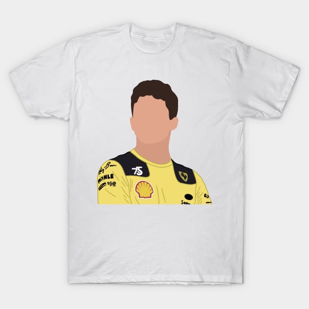 Charles Leclerc in Yellow T-Shirt by CalliesArt